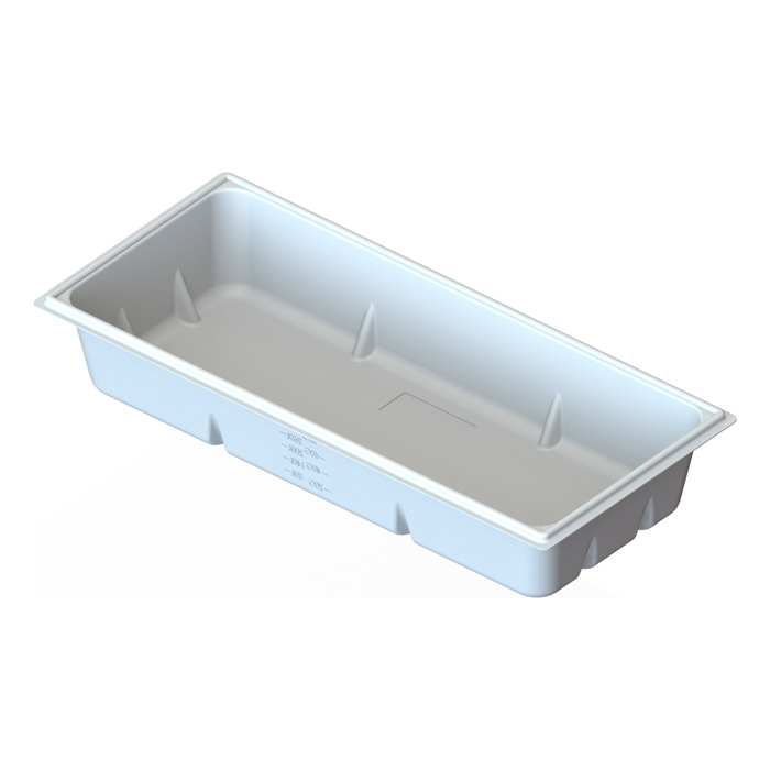 100 Gallon Reservoir White Rectangle
