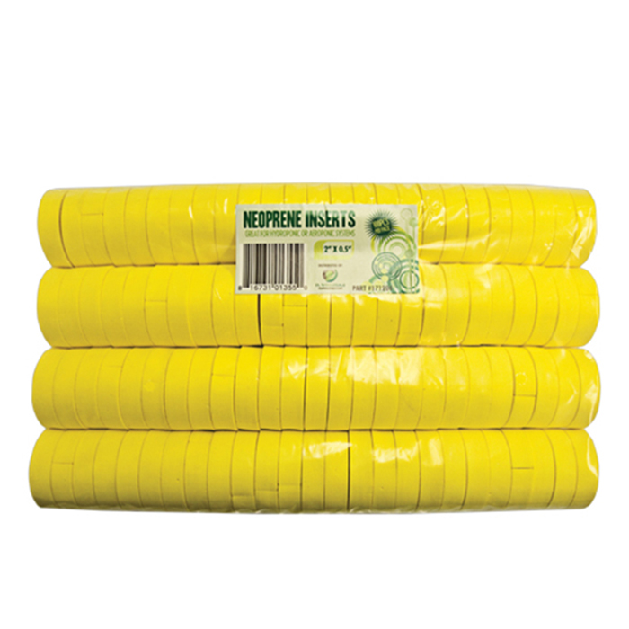 GROW1 Neoprene Inserts Yellow 2in (100pcs/Pack)