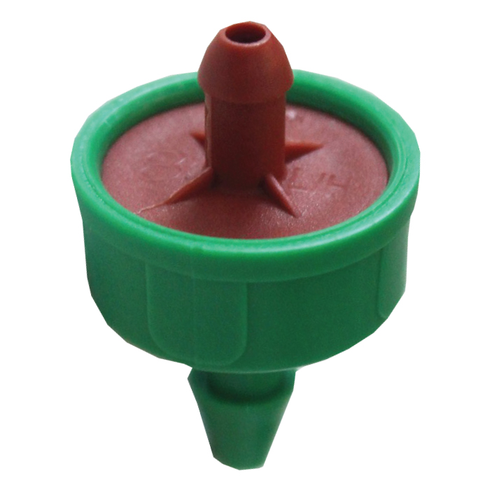 GROW1 Pressure Compensating Junior Dripper w/ CNL 2.0GPH Green/Red (250pcs/Pack)