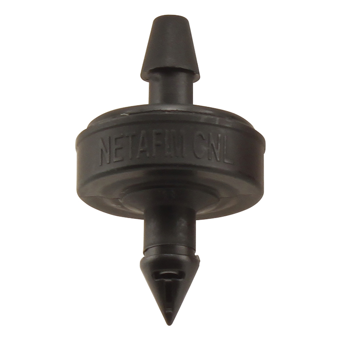 Netafim Self Piercing Woodpecker Pressure Compensating Junior Dripper w/ CNL 1.0GPH Black (25pcs/Bag)