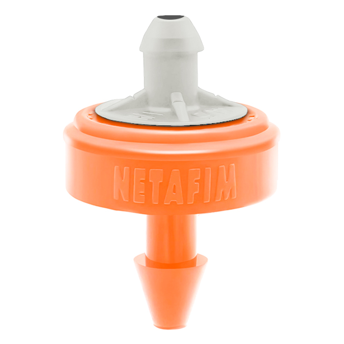 Netafim Woodpecker Pressure Compensating Junior Dripper w/ CNL 6.6 GPH Orange/Grey (13000pcs/Case) (SPECIAL ORDER ITEM)