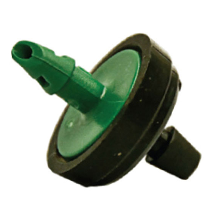 GROW1 Pressure Compensating Dripper 2.0GPH Black/Green (25pcs/Pack)