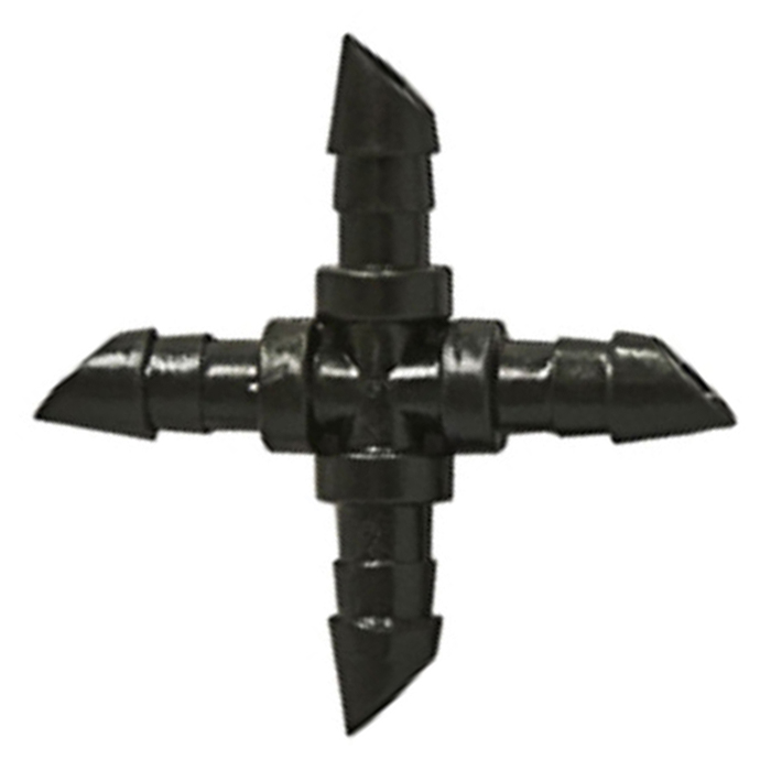 GROW1 Barbed Cross Connector 1/4in (10pcs/Pack)