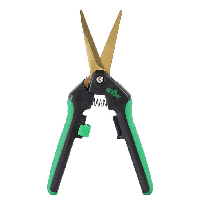 Grow1 Titanium Trimming Shears; Curved Blade scissors