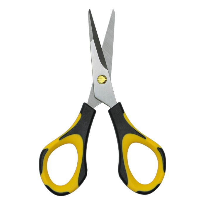 Piranha Pruner Bonsai Scissors - Polish Stainless Steel Blade - Yellow & Black Handle (4PK)