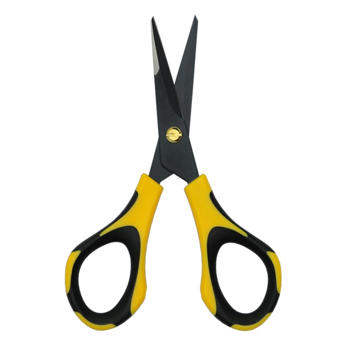 Piranha Pruner Bonsai Scissors - Fluorine Coated - Yellow & Black Handle -4PK