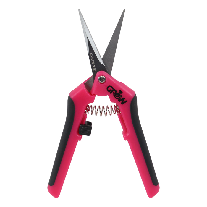 Grow1 Pink Trimming Shears; Curved Blade Scissors