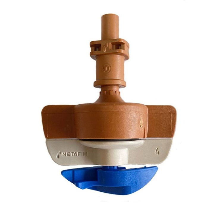 Netafim SpinNet Sprinkler Head with Check Valve; Brown Mist; Brown Body; Blue Spinner 23.4GPH (25pcs/Bag)