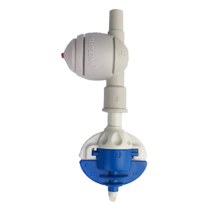 Netafim VibroNet Sprinkler; Blue Nozzle with Check Valve 10.6GPH (25pcs/Bag)
