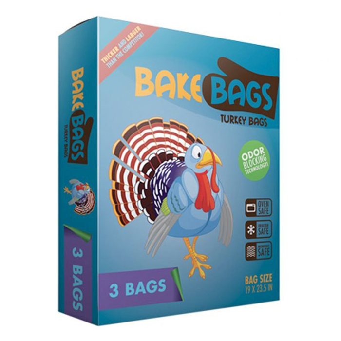 Bake Bags Heavy Duty Turkey Bags 5 Gallon 19" x 23.5" (3 Pack)