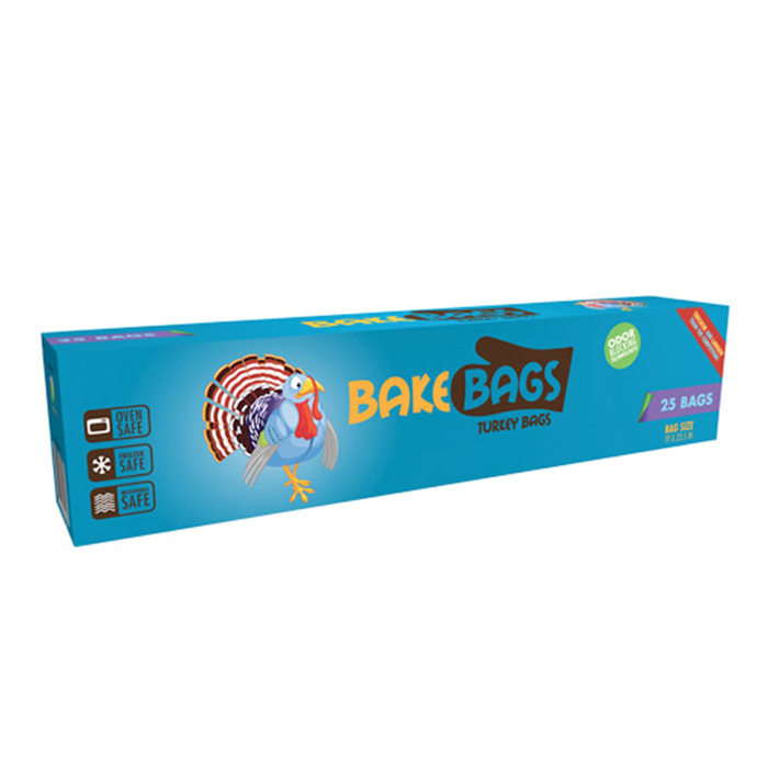 Bake Bags Heavy Duty Turkey Bags 5 Gallon 19" x 23.5" (25 Pack)