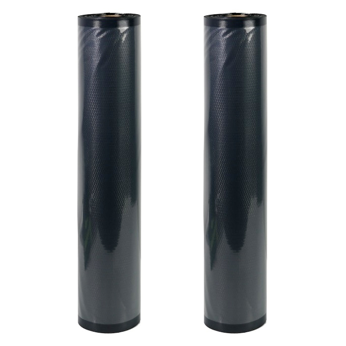 NatureVac Vacuum Seal Bags Black & Clear 11in x 19.5ft (2 Rolls/Box)