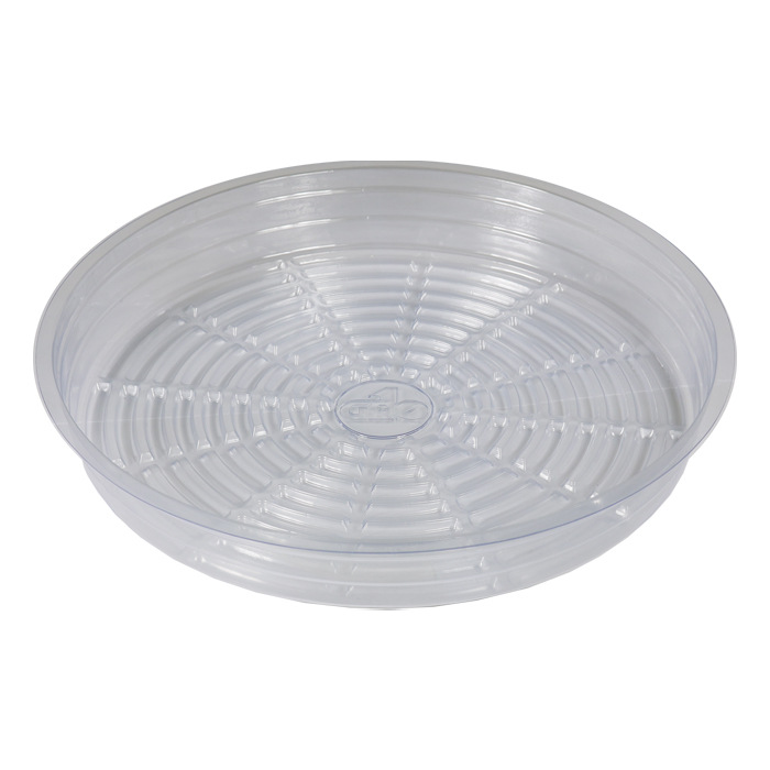 Grow1 12' Clear Plastic Pot Saucer