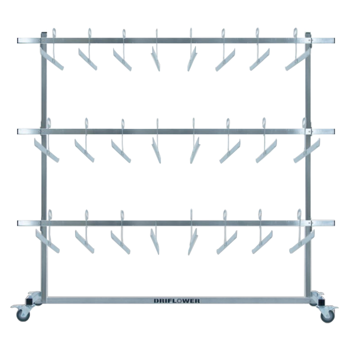 DriFlower Rolling Dri-Rack w/ 31in J-Hangers