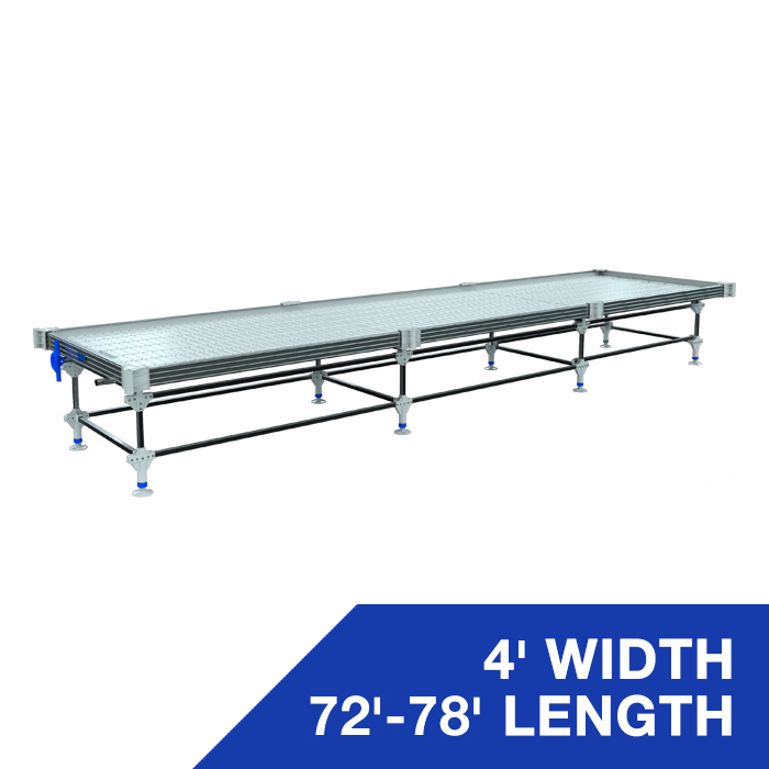 Wachsen 4' Rolling Bench 72'-78' Length