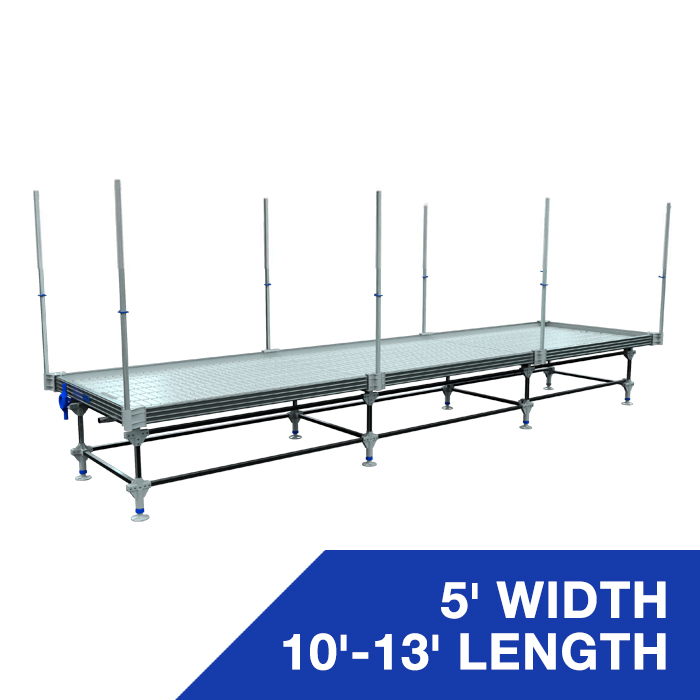 Wachsen 5' Rolling Bench 10'-13' Length With Vertical Trellis