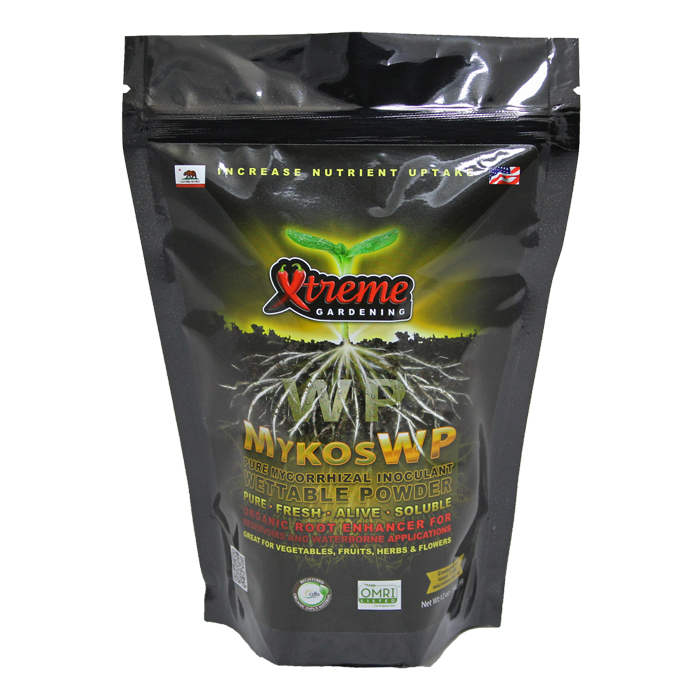 Xtreme Gardening MYKOS WP pure mycorrhizal wettable powder 12 oz 12/cs