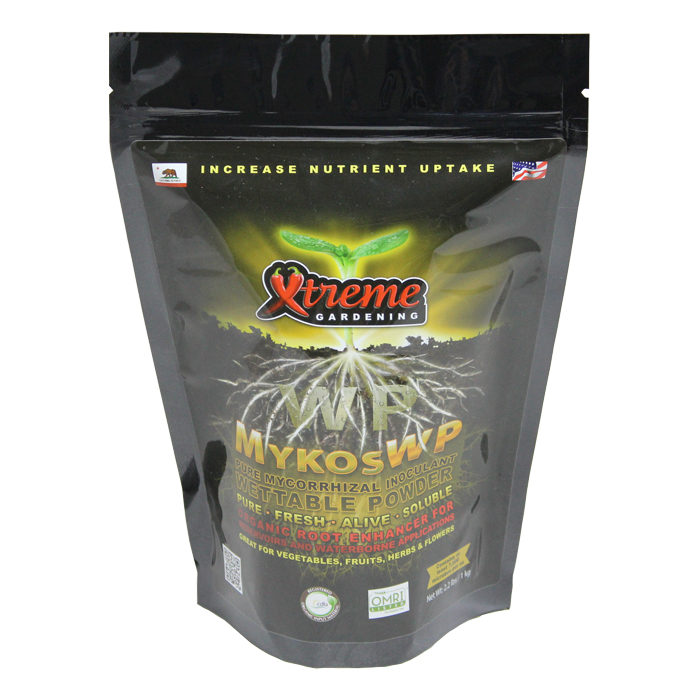 Xtreme Gardening MYKOS WP pure mycorrhizal wettable powder 2.2 lb 6/cs