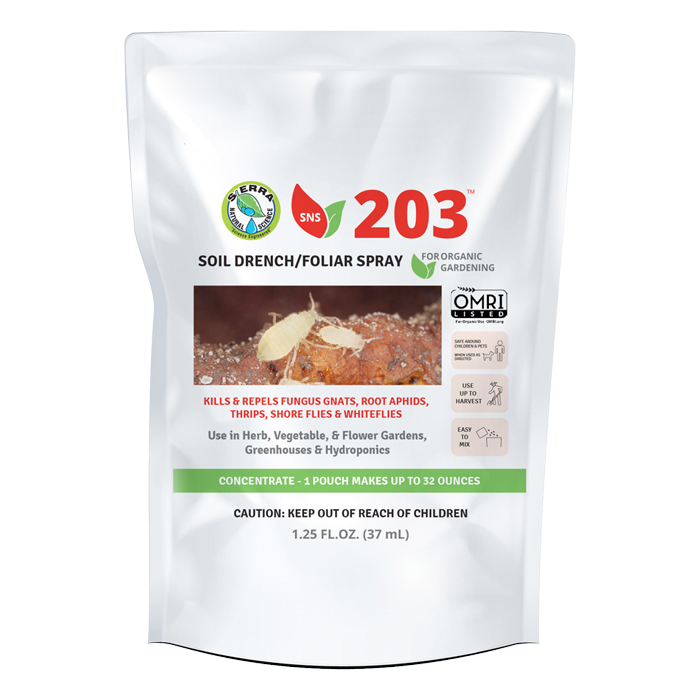 SNS 203 Soil Drench & Foliar Spray Pouch 1.25 fl oz (10pcs/Pack)