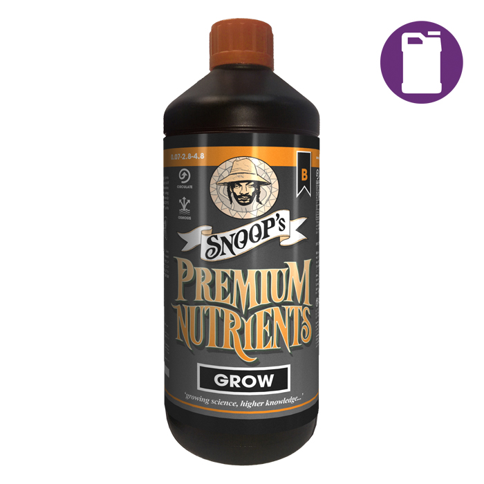 Snoop's Premium Nutrients Grow B Circulating 20ltr 0.07-2.8-4.8