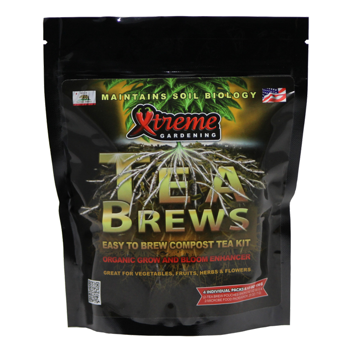 Xtreme Gardening Xtreme Tea Brews compost tea 80g (5 gal) 2Pak 20 ct DISPL 2/cs