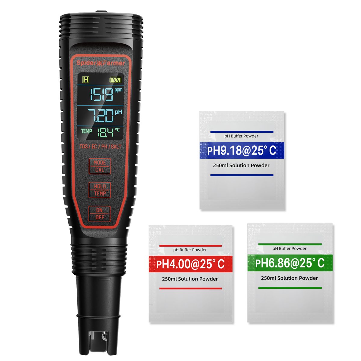 5-in-1 pH hydroponic meter kit