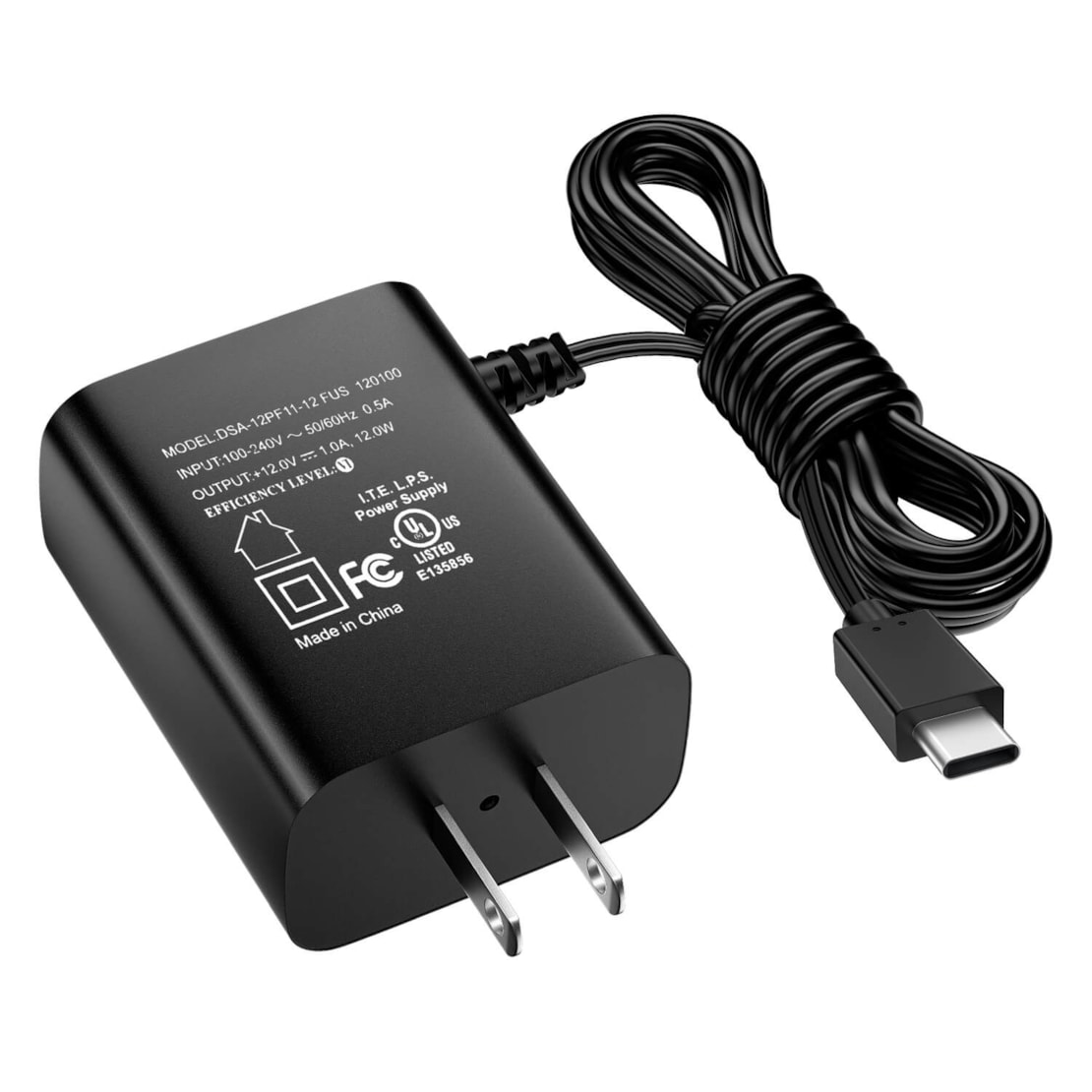 12V Adapter for GrowHub E42A Controller, Power Adapter with USB Type-C Connector