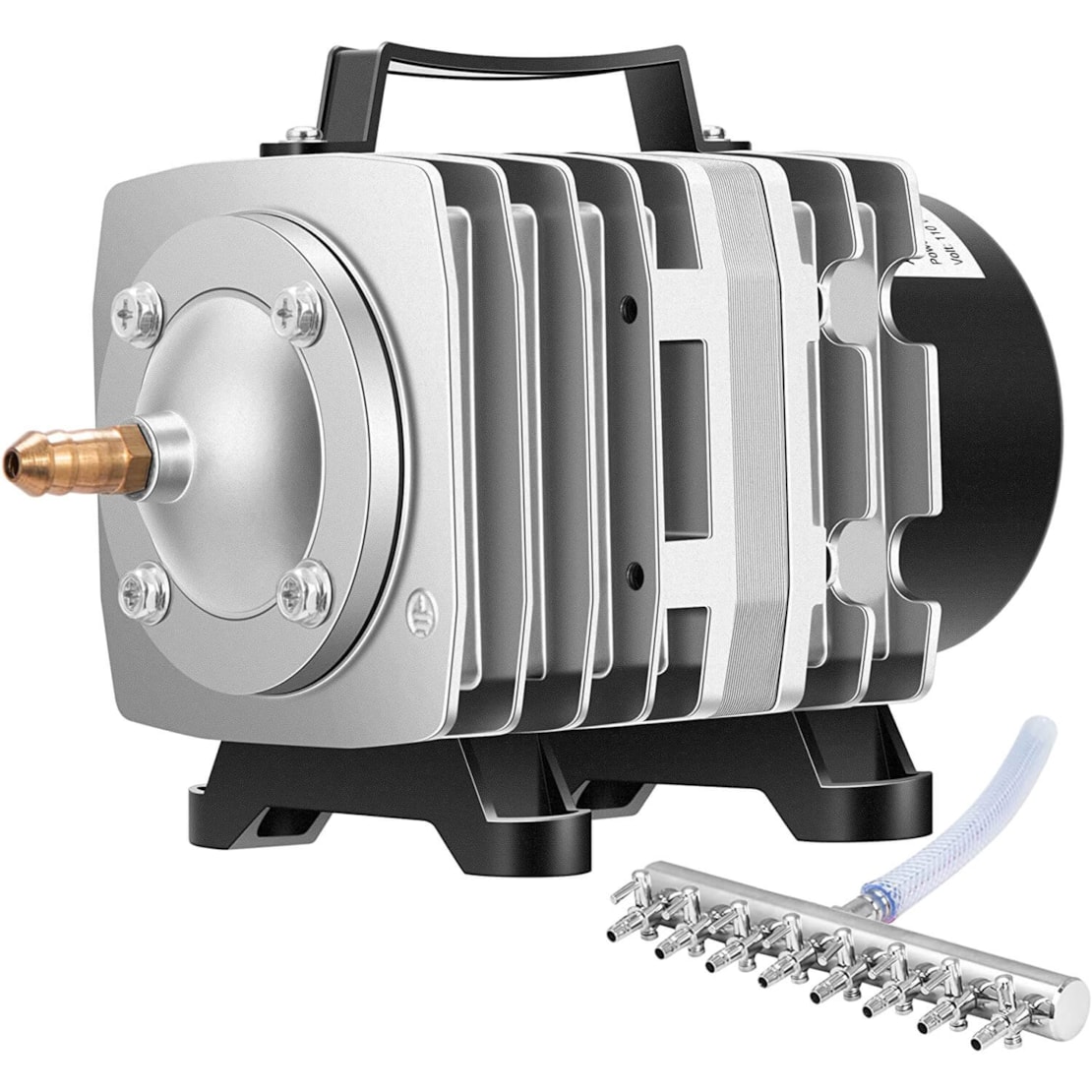 40W 1110 GPH Commercial Air Pump 8 Outlet 70L/min