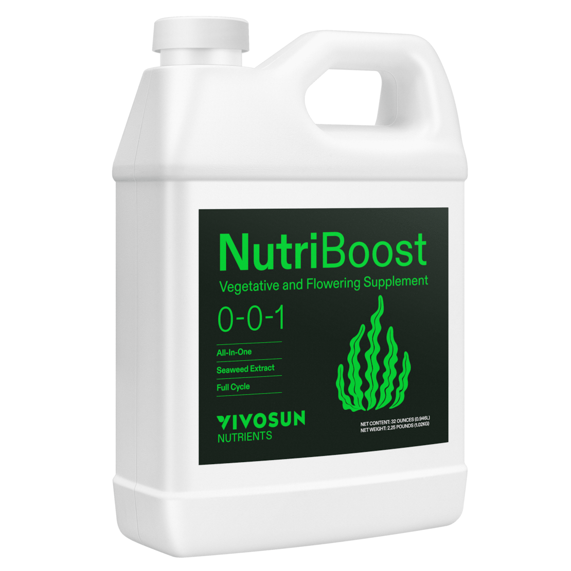 NutriBoost (0-0-1), All-Purpose Liquid Fertilizer for All Growing Stages, 32 Ounces/1 Quart