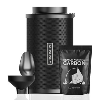 Refillable Carbon Filter Kit 8" with Extra Charcoal Refill