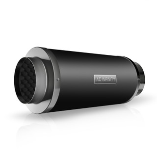 Inline Duct Silencer 6" Aluminum Noise Reduction Muffler