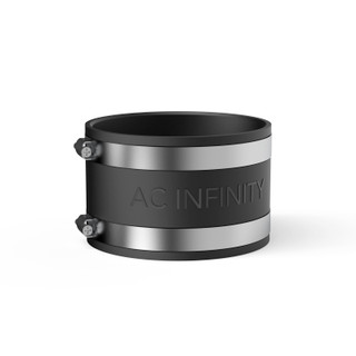 Noise Reduction Clamp, Duct Coupler 4" with Stainless Steel Clamps